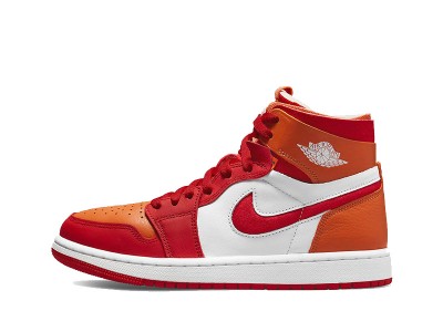 Fake Jordan 1 High Zoom Air CMFT Fire Red Hot Curry Wnms